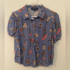 Princess Highway x Modcloth floral button down with peter pan collar